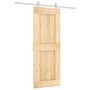Voir la diapositive 2 : VIDAXL Porte coulissante et kit de quincaillerie 80x210 cm pin massif