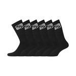 FREEGUN Lot de 6 Paires de Chaussettes Tennis homme. Coloris disponibles : Noir