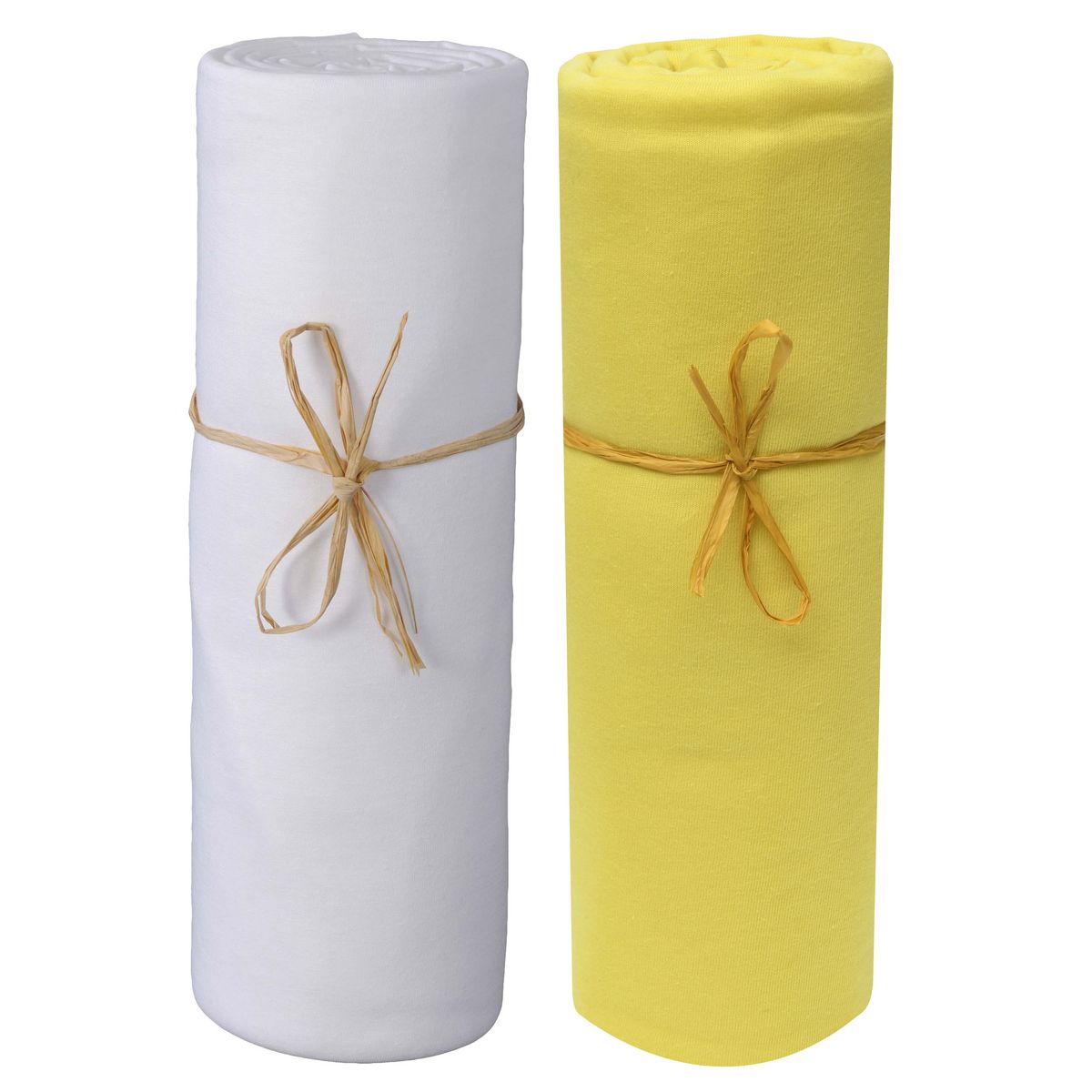 PTIT BASILE Lot x2 draps housse jersey extensible coton Bio 