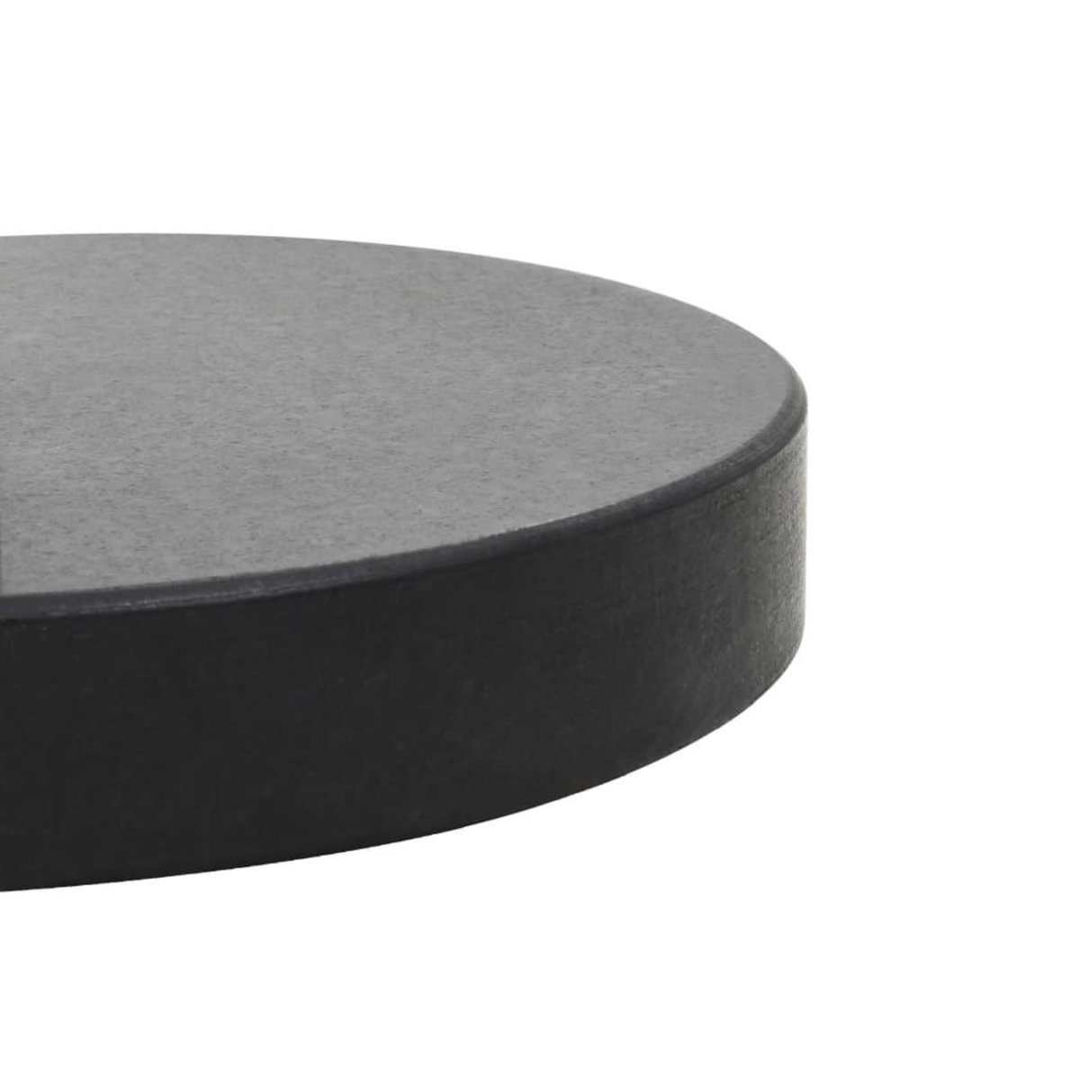 VIDAXL Socle de parasol Granite 28,5 kg Rond Noir