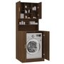 Voir la diapositive 4 : VIDAXL Armoire de machine a laver Chene marron Bois d'ingenierie