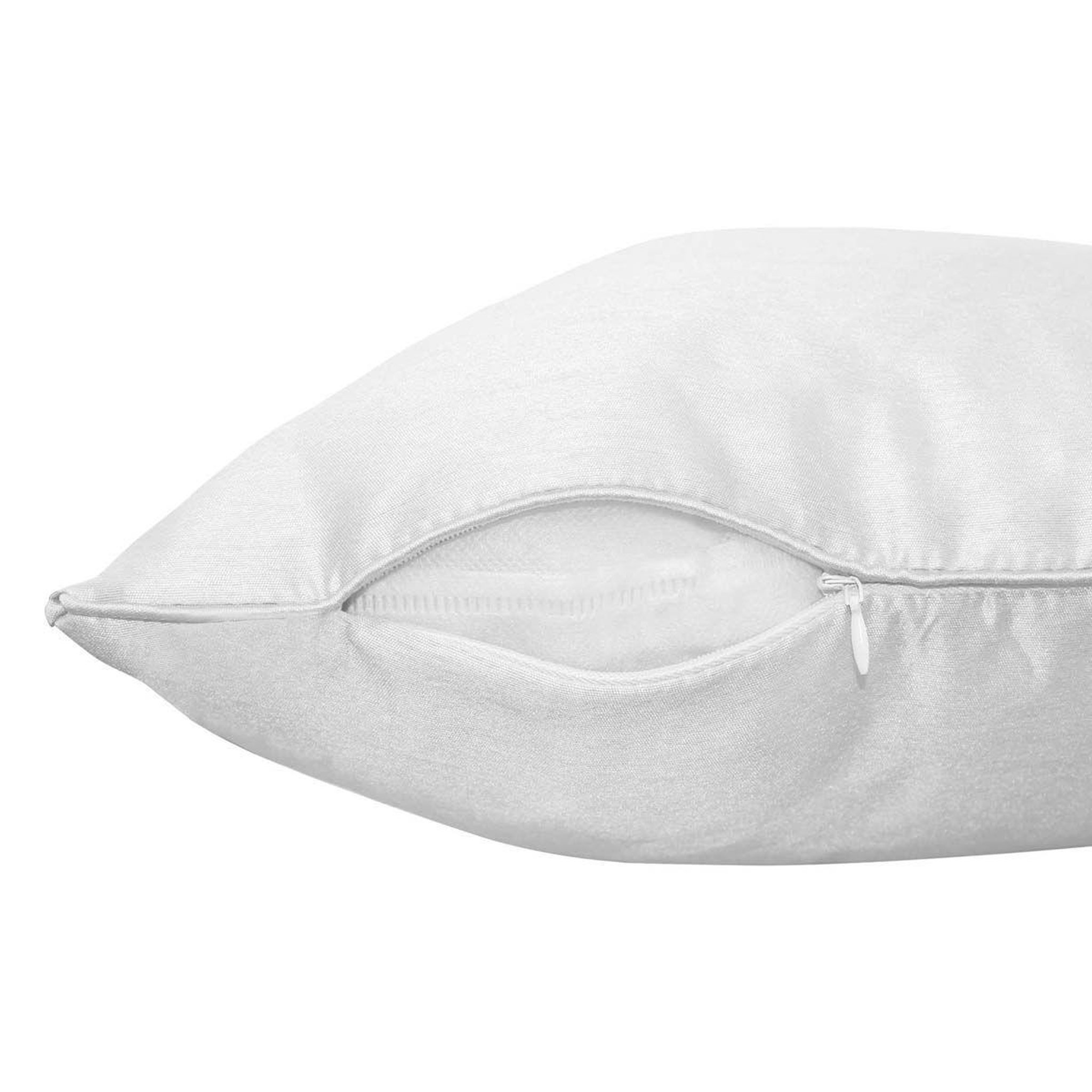 Voir la diapositive 2 : Douceur d'Intérieur Housse de coussin  shana  40x40cm blanc