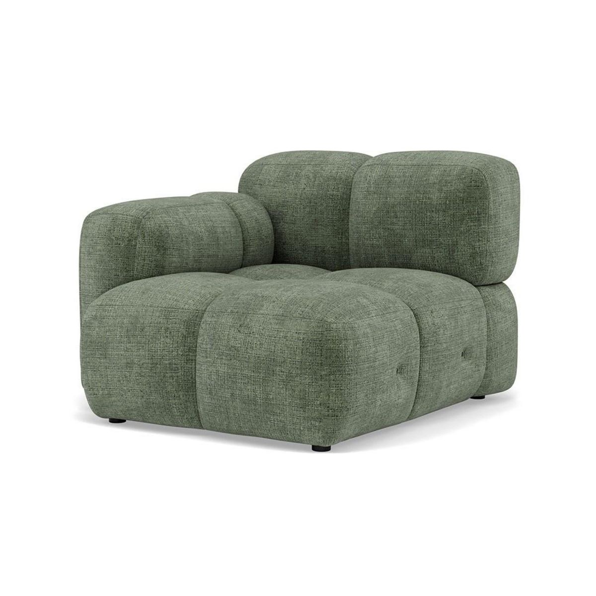 LISA DESIGN Grace - module d'assise gauche en velours texturé