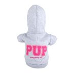 DIVERS Sweat à capuche pour chien Pup - Taille S. Coloris disponibles : Bleu, Gris