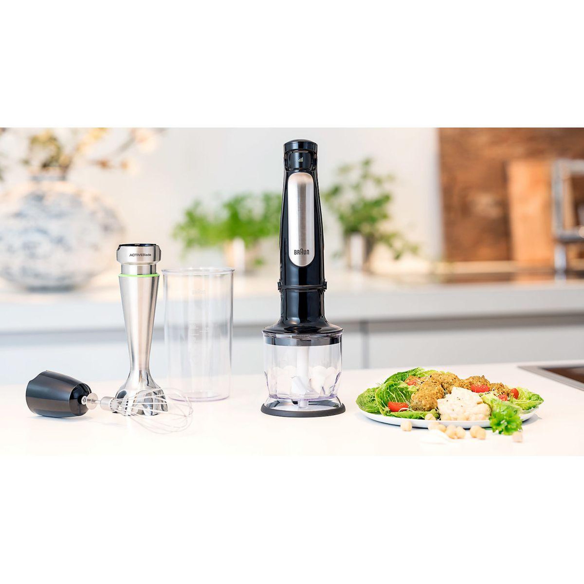 Voir la diapositive 5 : BRAUN Mixeur mq7026x multiquick 7 gris et noir 2 accessoires