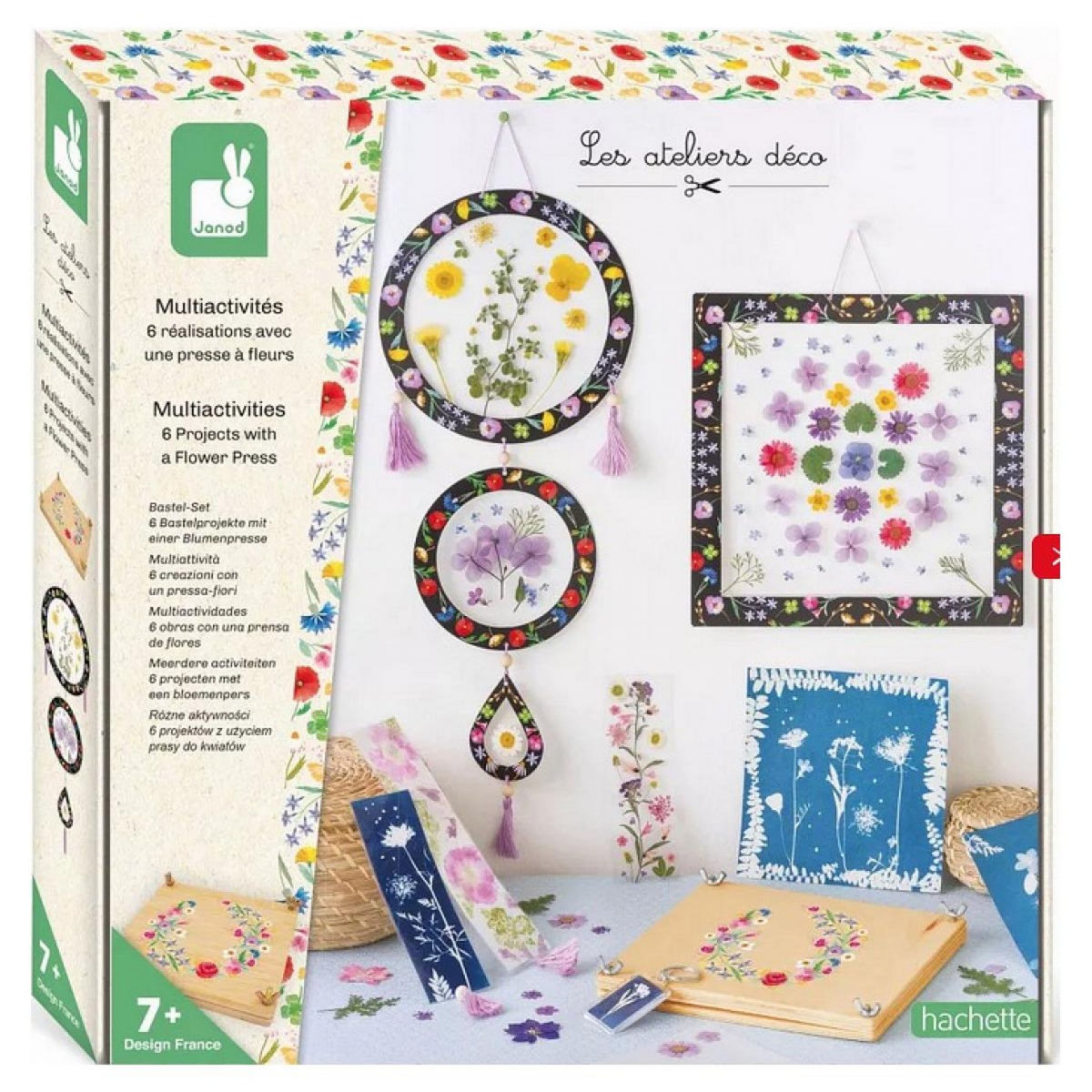 Juratoys-Janod 6 realisations avec une presse a fleurs