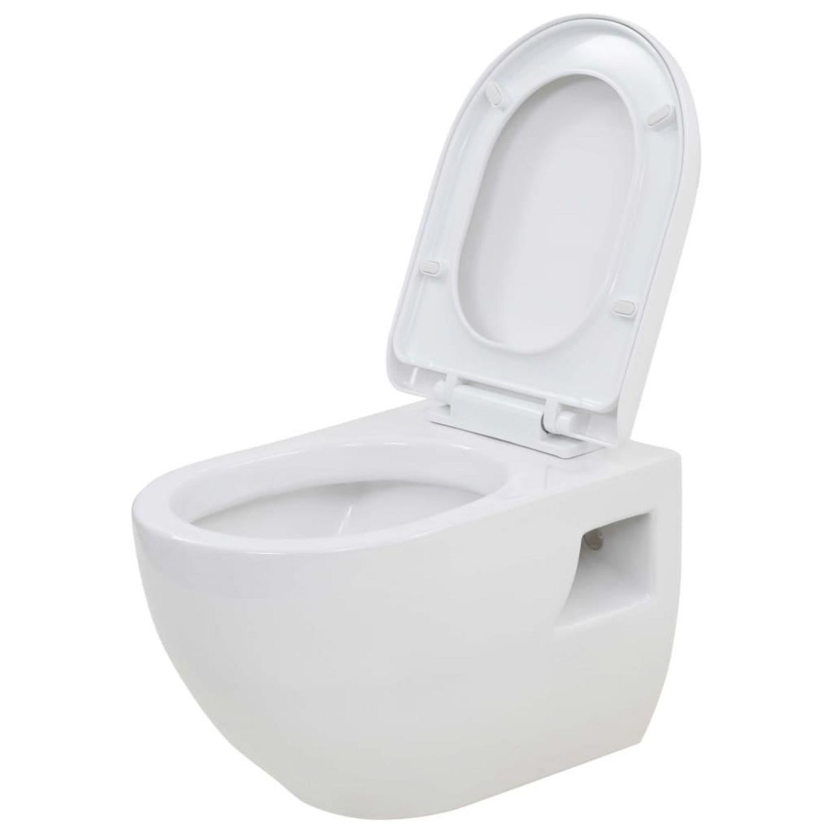 VIDAXL WC suspendu en ceramique Blanc