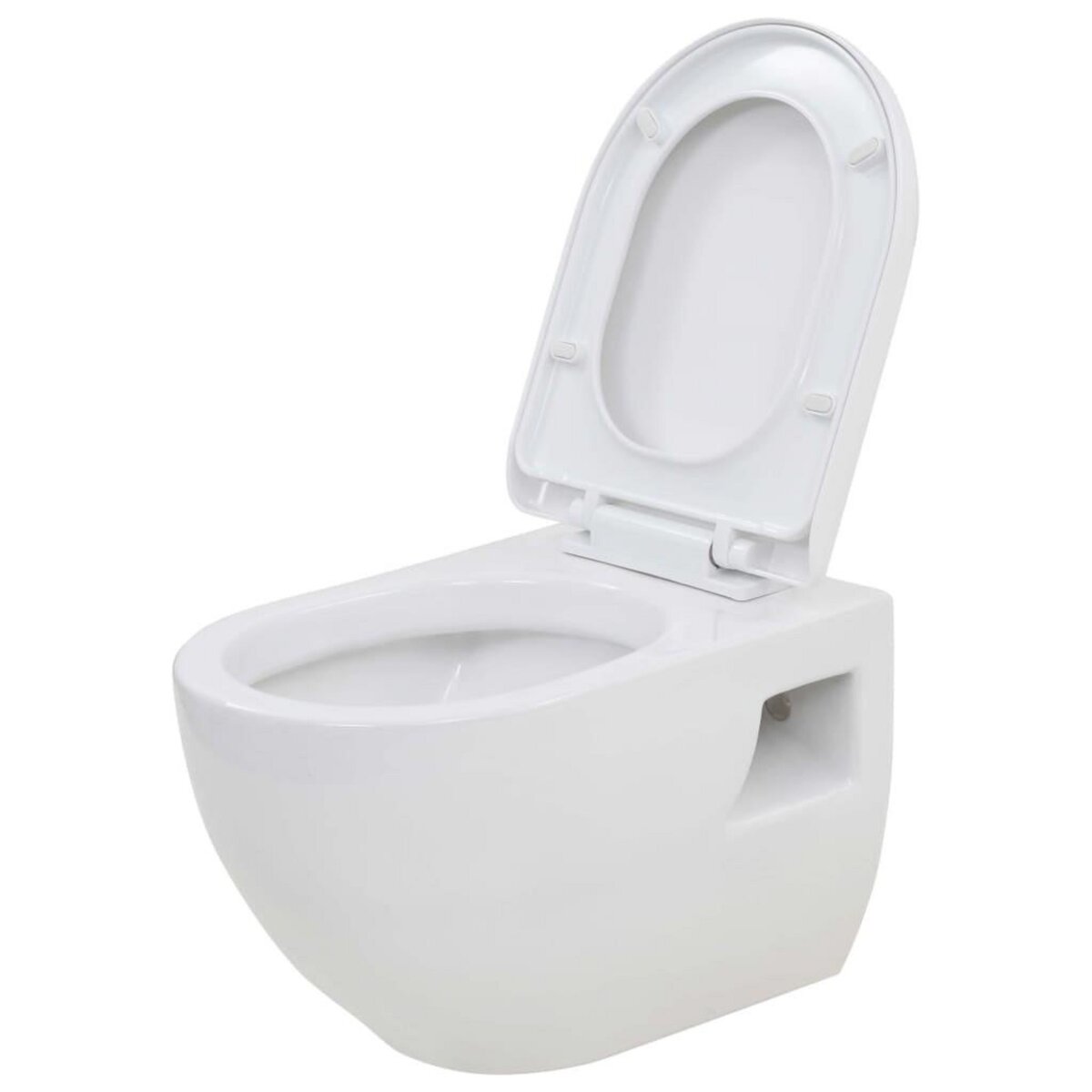 VIDAXL WC suspendu en ceramique Blanc
