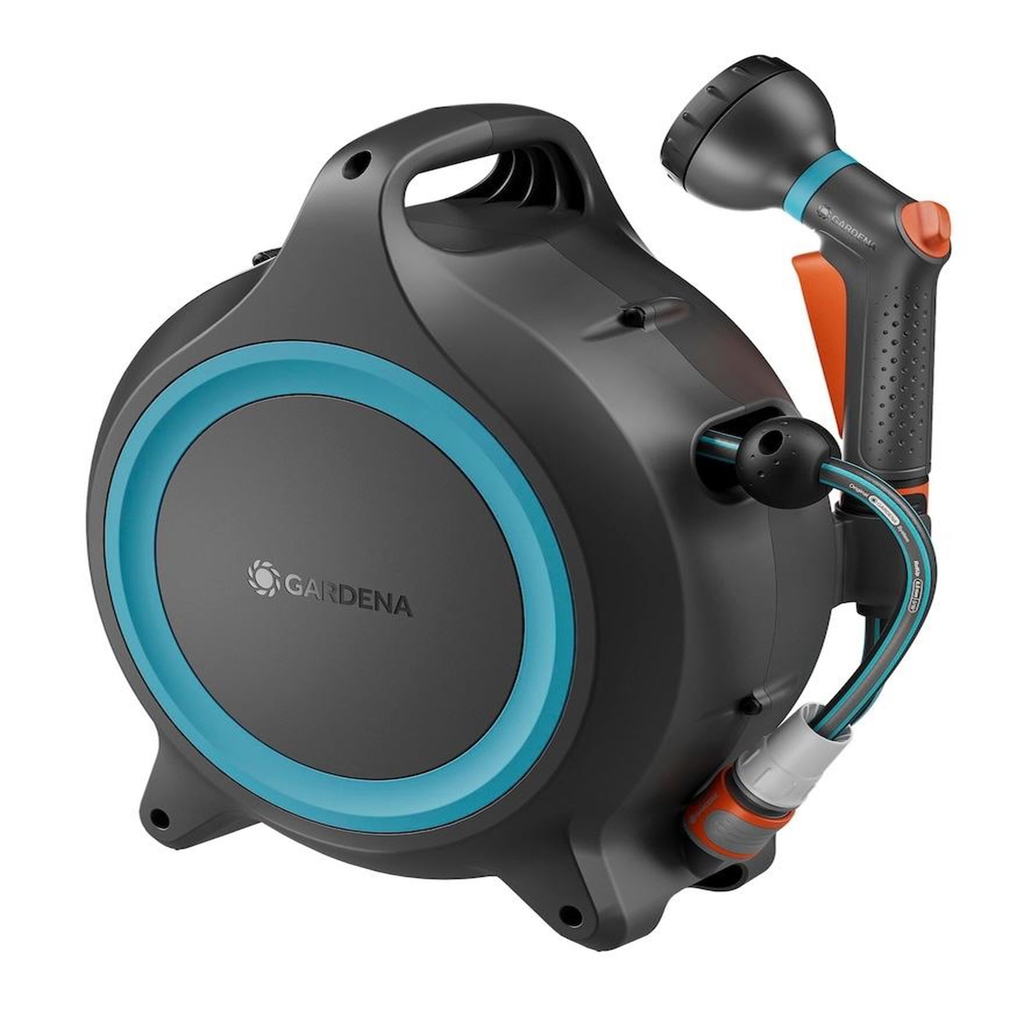 Gardena Dévidoir portable automatique - movematic - tuyau 12,5 m - enroulement rollcontrol