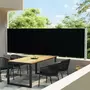 VIDAXL Auvent lateral retractable de patio 140x600 cm Noir