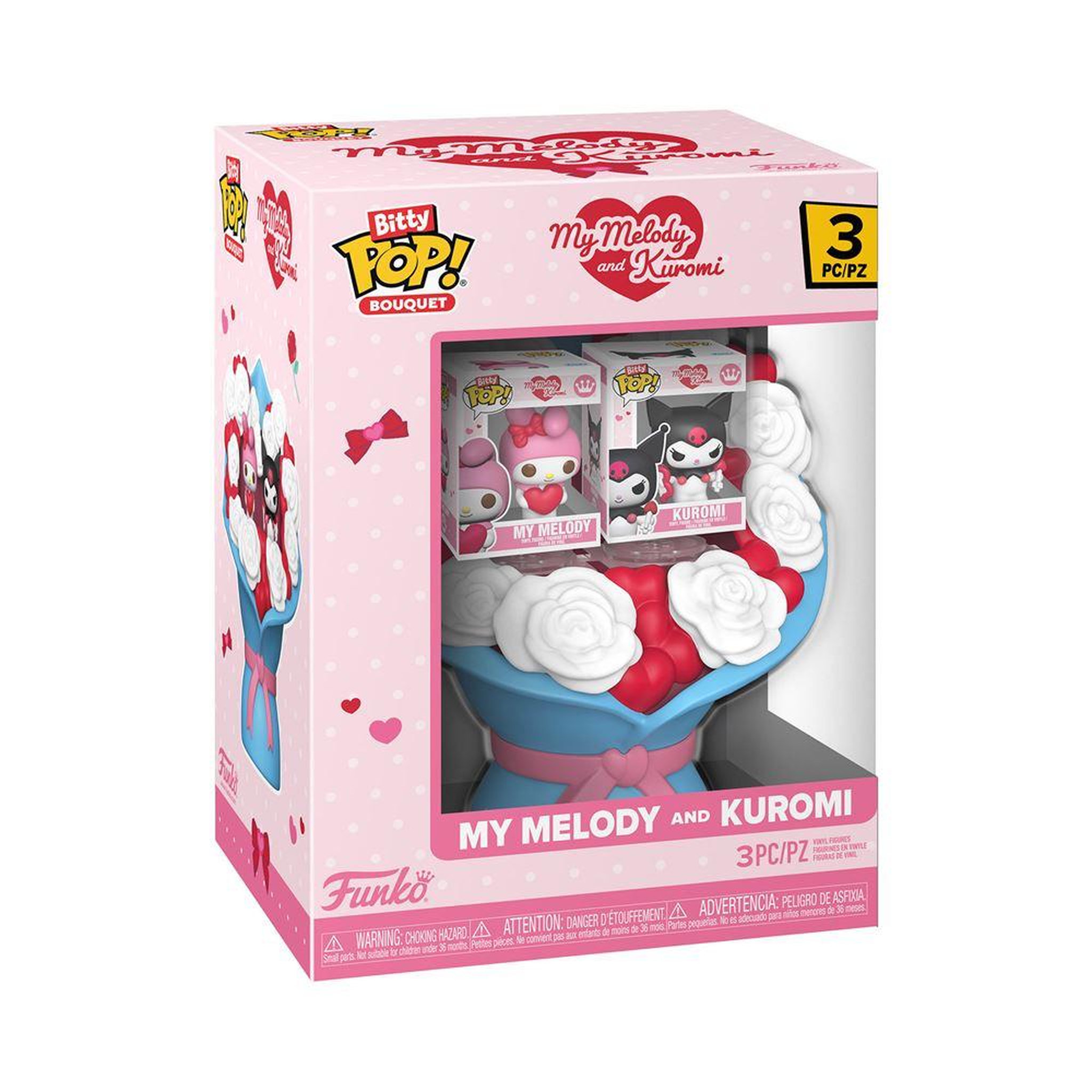 Funko Figurines Funko Bitty Pop Bouquet Sanrio Valentines My Melody & Kuromi