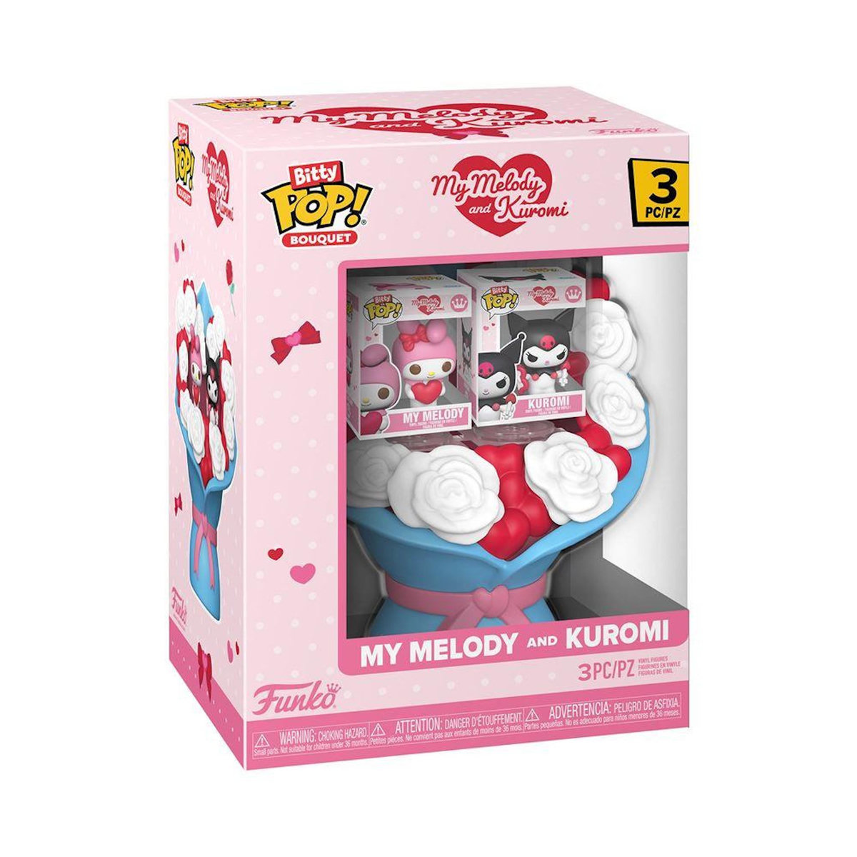 Funko Figurines Funko Bitty Pop Bouquet Sanrio Valentines My Melody & Kuromi