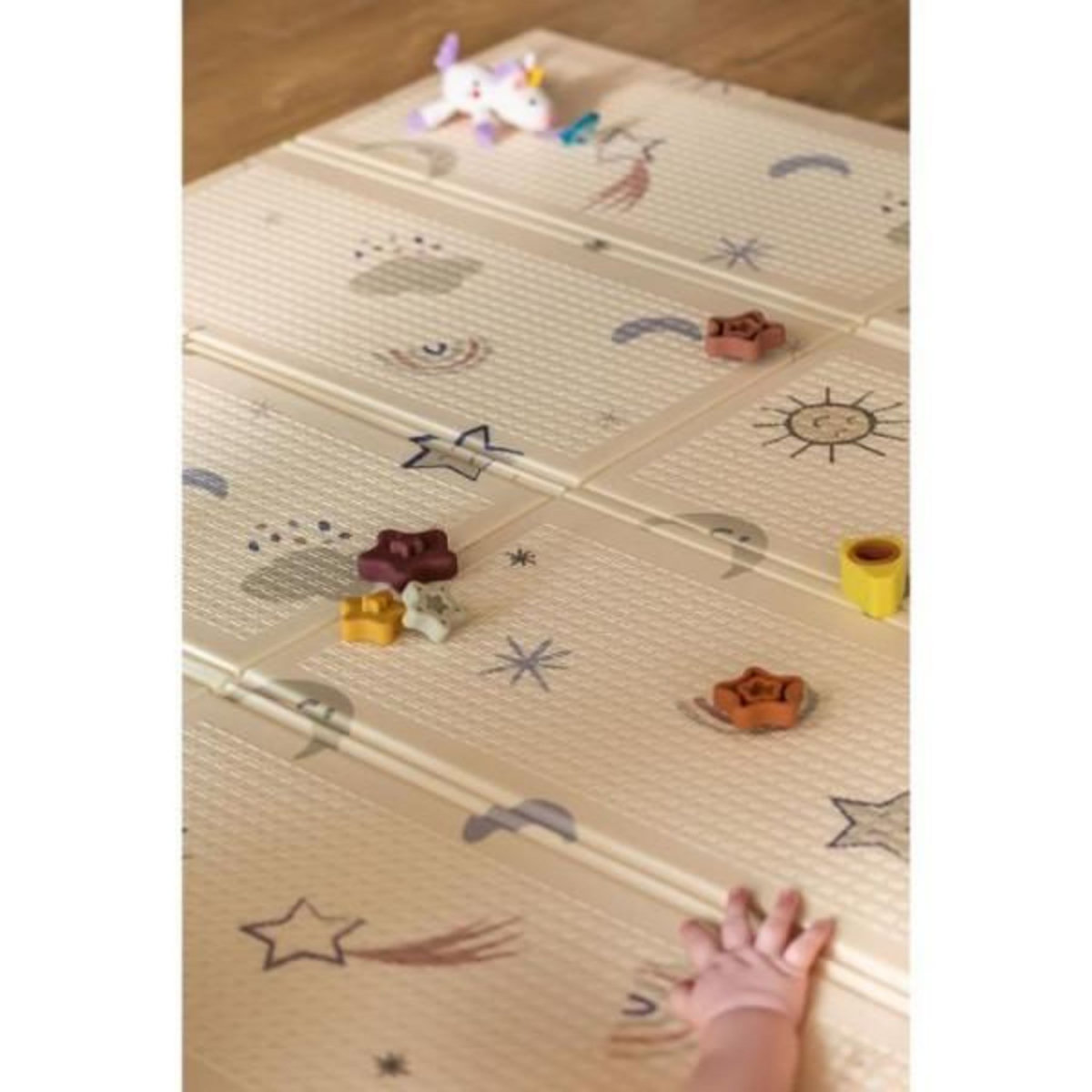 NUBY Tapis d'Éveil Réversible - NUBY - 200 x 150 x 1 cm - Arc-en-Ciel