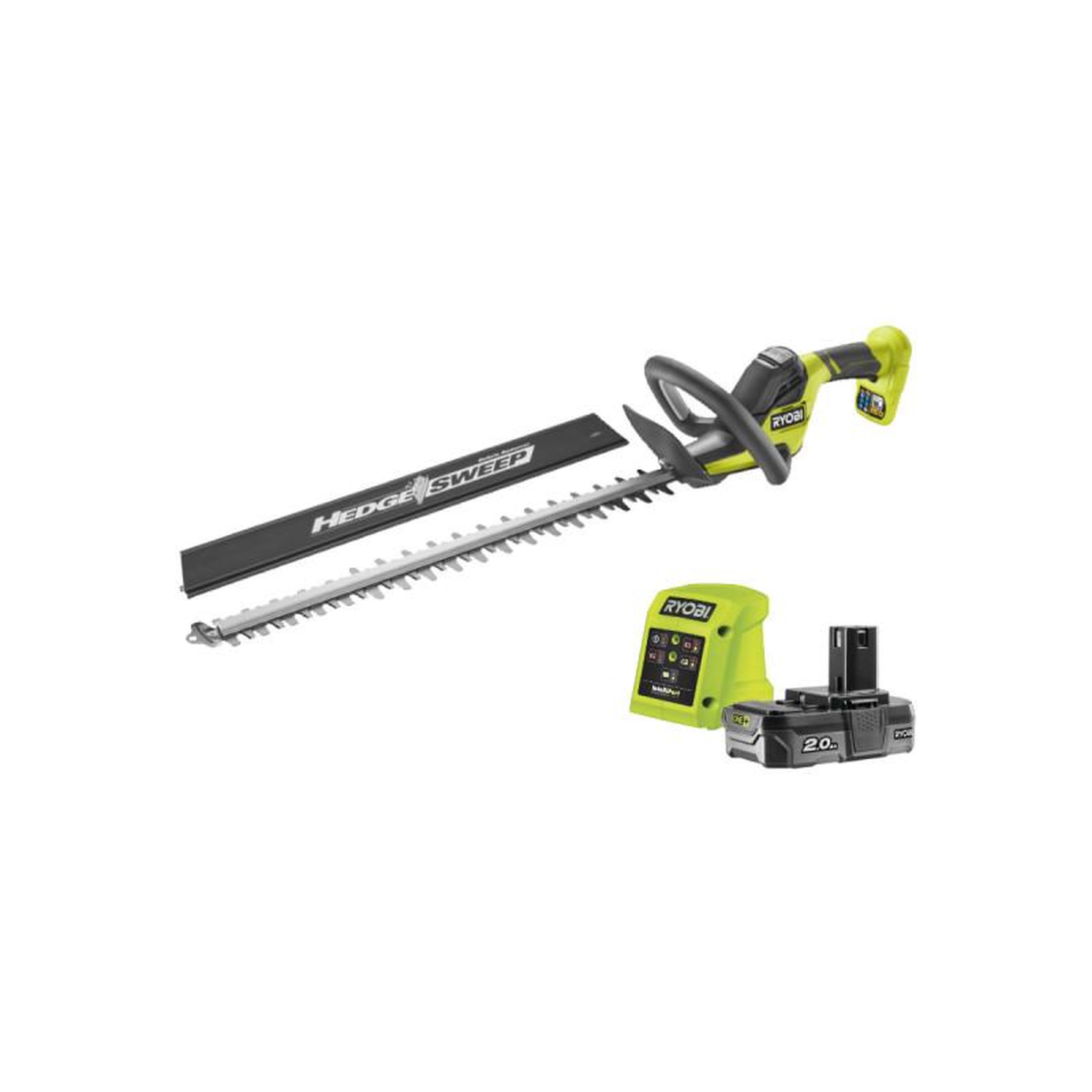 Ryobi Taille-haies ryobi 18v one+ - 1 batterie 2.0ah - 1 chargeur - ry18ht55a-120