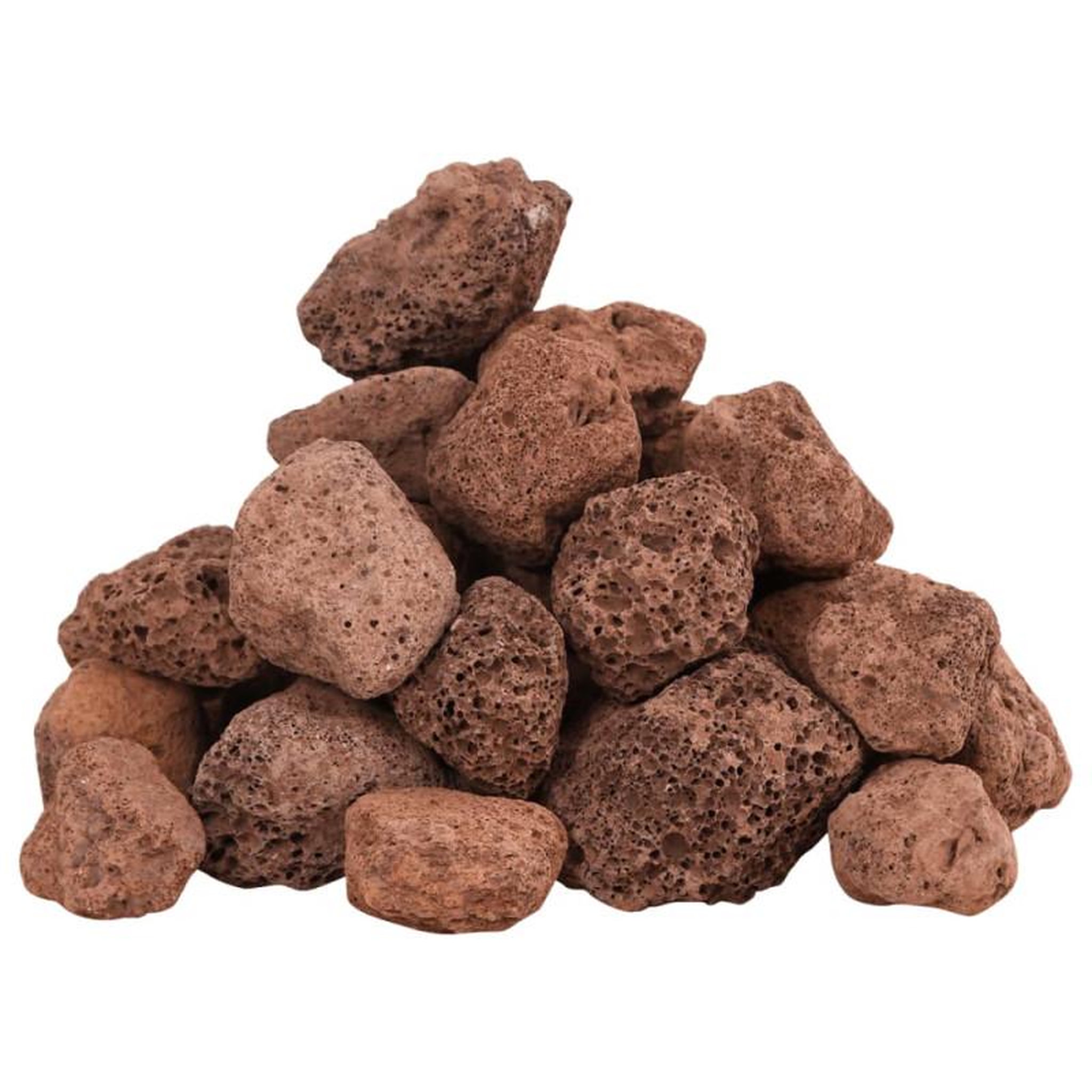 Voir la diapositive 3 : VIDAXL Roches volcaniques 10 kg rouge 3 5 cm