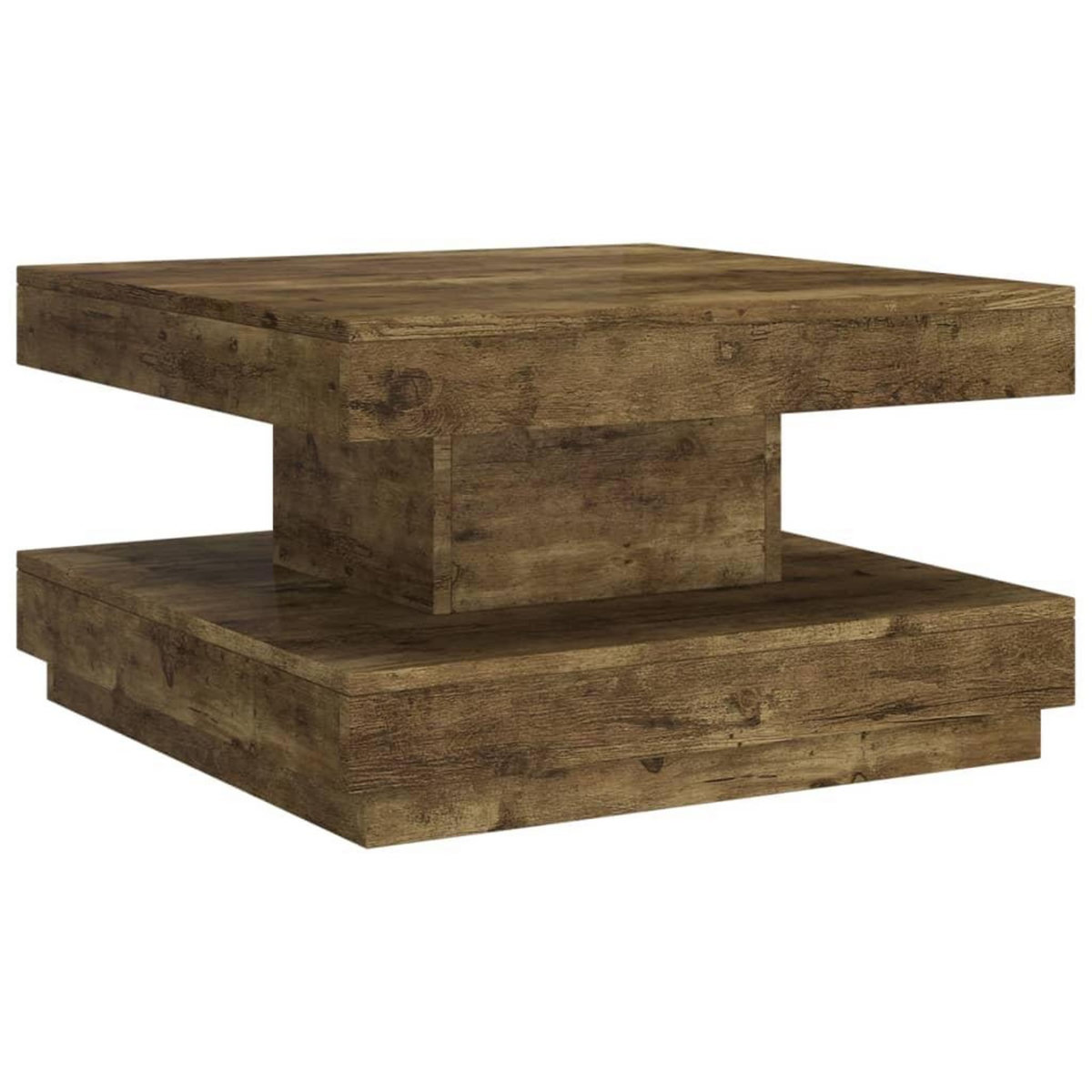 VIDAXL Table basse Marron fonce 60x60x35 cm MDF