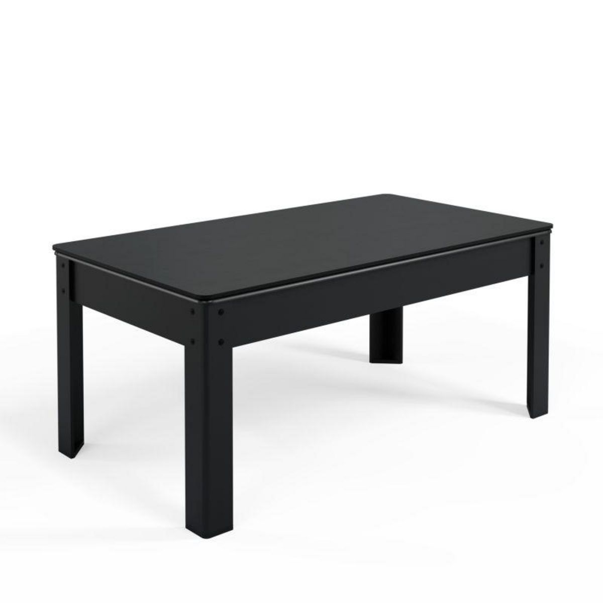 SOKKER Billard Américain convertible ALLIANCE 5FT - 183 x 102 cm avec accessoires et plateau dînatoire - Couleur Ebène