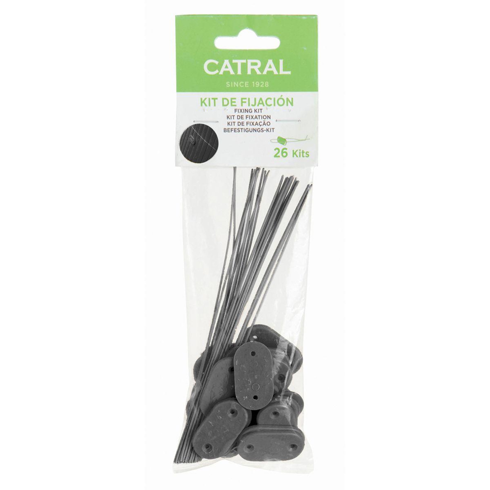 Catral Kit de fixation - 26 pcs - Pour brise-vue Anthracite