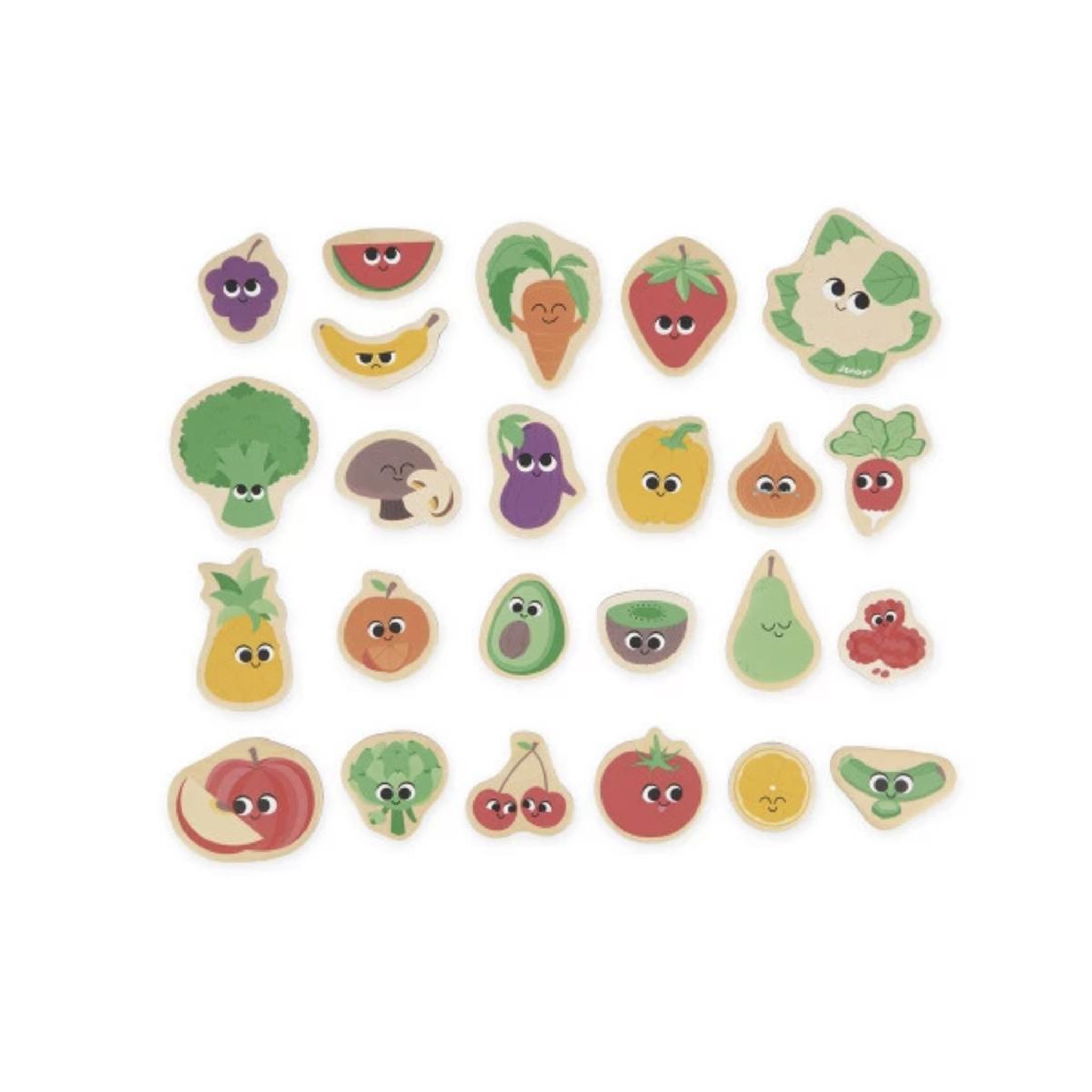 Voir la diapositive 2 : Juratoys-Janod Magnets fruits et legumes X 24 -