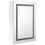 Voir la diapositive 3 : VIDAXL Armoire de salle de bain a miroir LED Blanc brillant 50x13x70cm