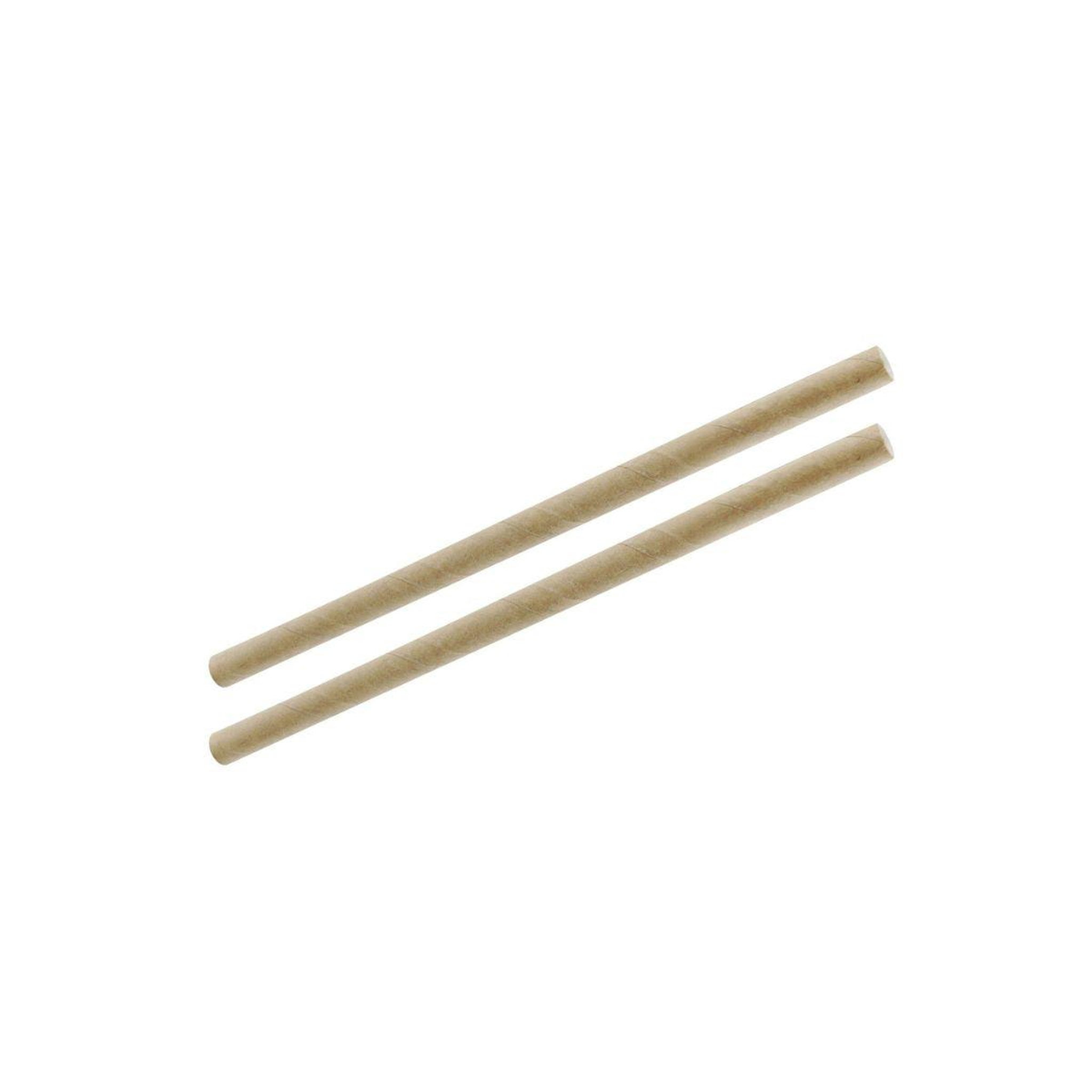 Voir la diapositive 5 : Fackelmann Lot de 2 boites de 50 pailles en papier rigide brun 15 cm fackelmann nature