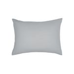 Today Taie d'oreiller rectangulaire - 100% coton BIO. Coloris disponibles : Bleu, Vert, Blanc, Marron, Gris