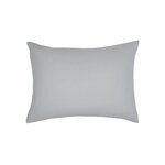 Today Taie d'oreiller rectangulaire - 100% coton BIO. Coloris disponibles : Bleu, Marron, Vert, Blanc, Gris