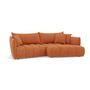 Voir la diapositive 2 : LISA DESIGN Cassiopee - canapé d'angle droit 4 places en tissu texturé