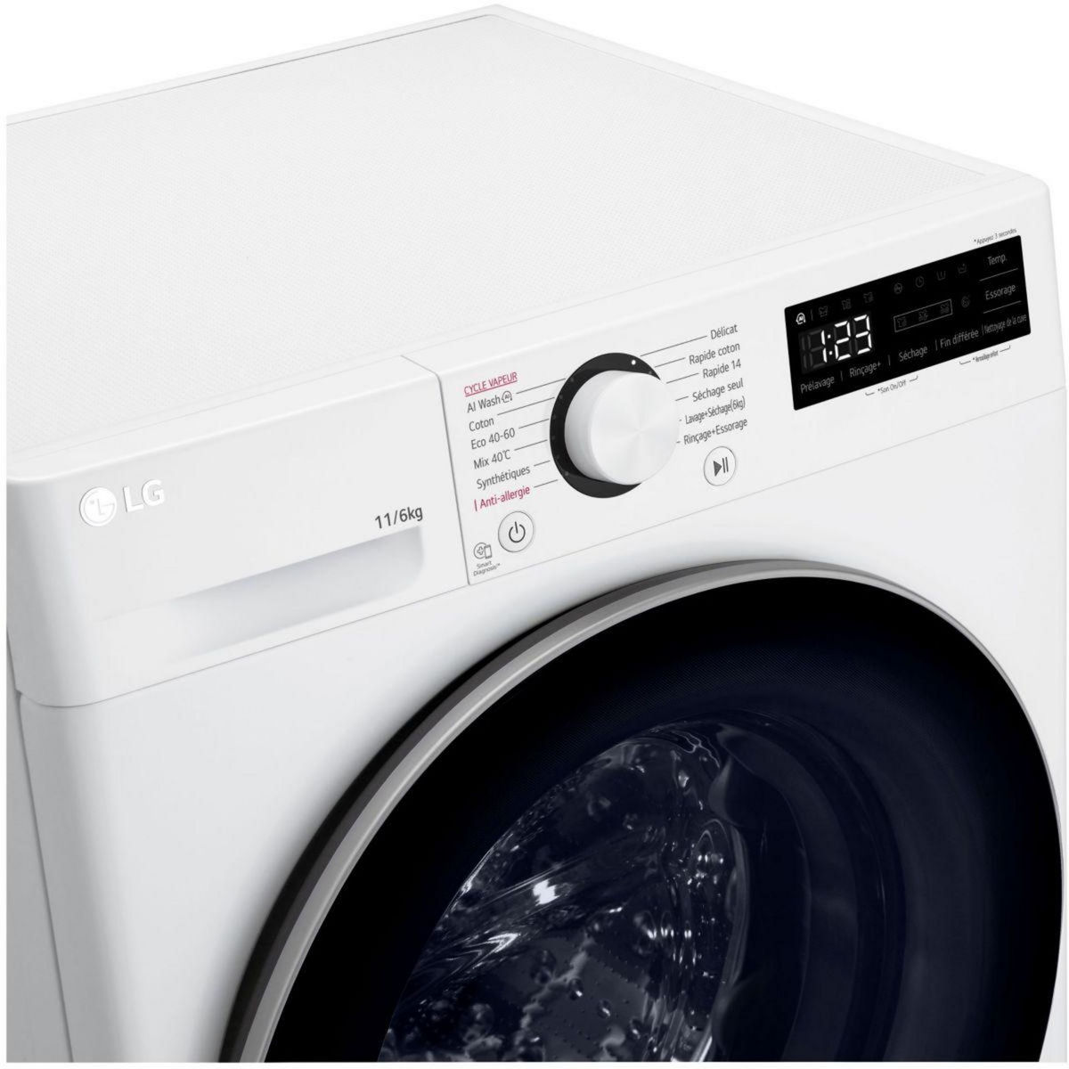 LG Lave linge séchant hublot F164R51WRS