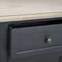 Voir la diapositive 4 : ATMOSPHERA Buffet 2 Tiroirs & 2 Portes  Damiano  85cm Gris