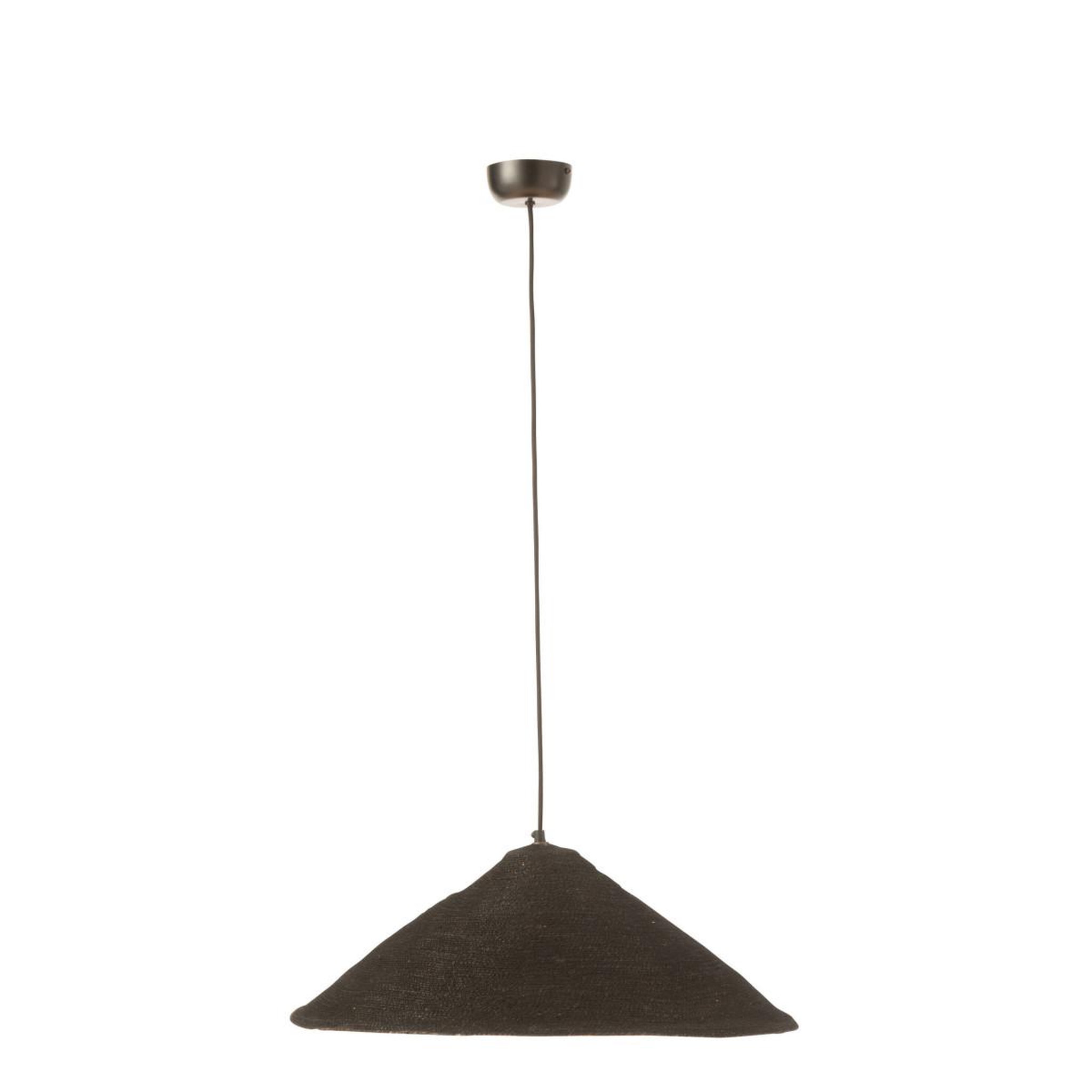 Voir la diapositive 2 : J-LINE Lampe Suspension Chapeau  Moonj  60cm Noir