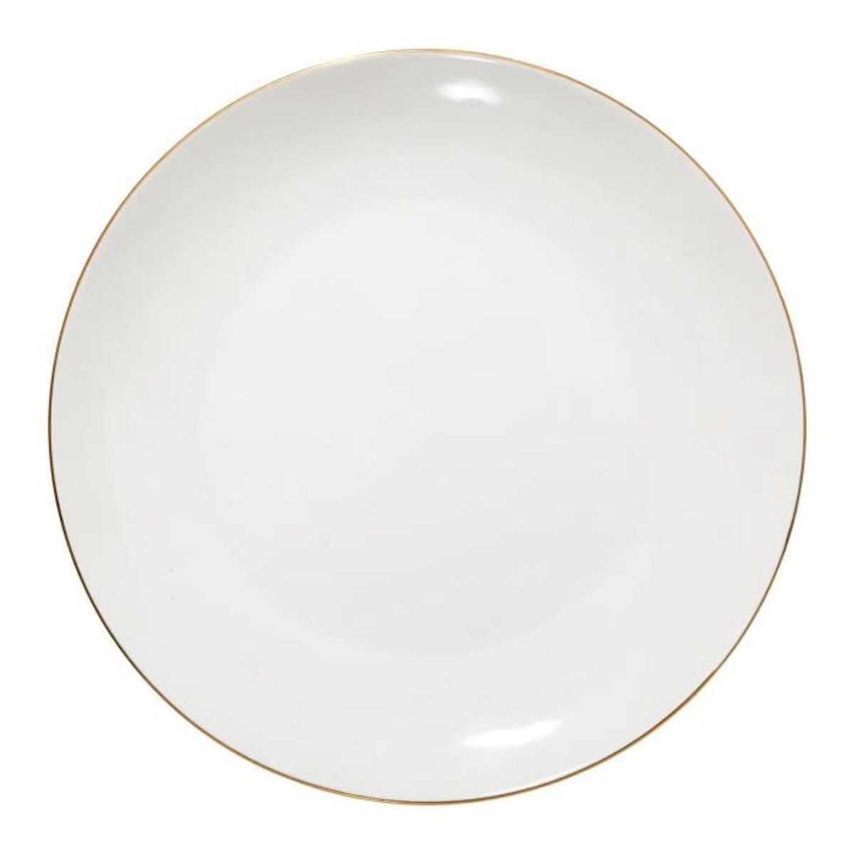 SECRET DE GOURMET Lot de 6 Assiettes Plates  Petit Salon  27cm Blanc