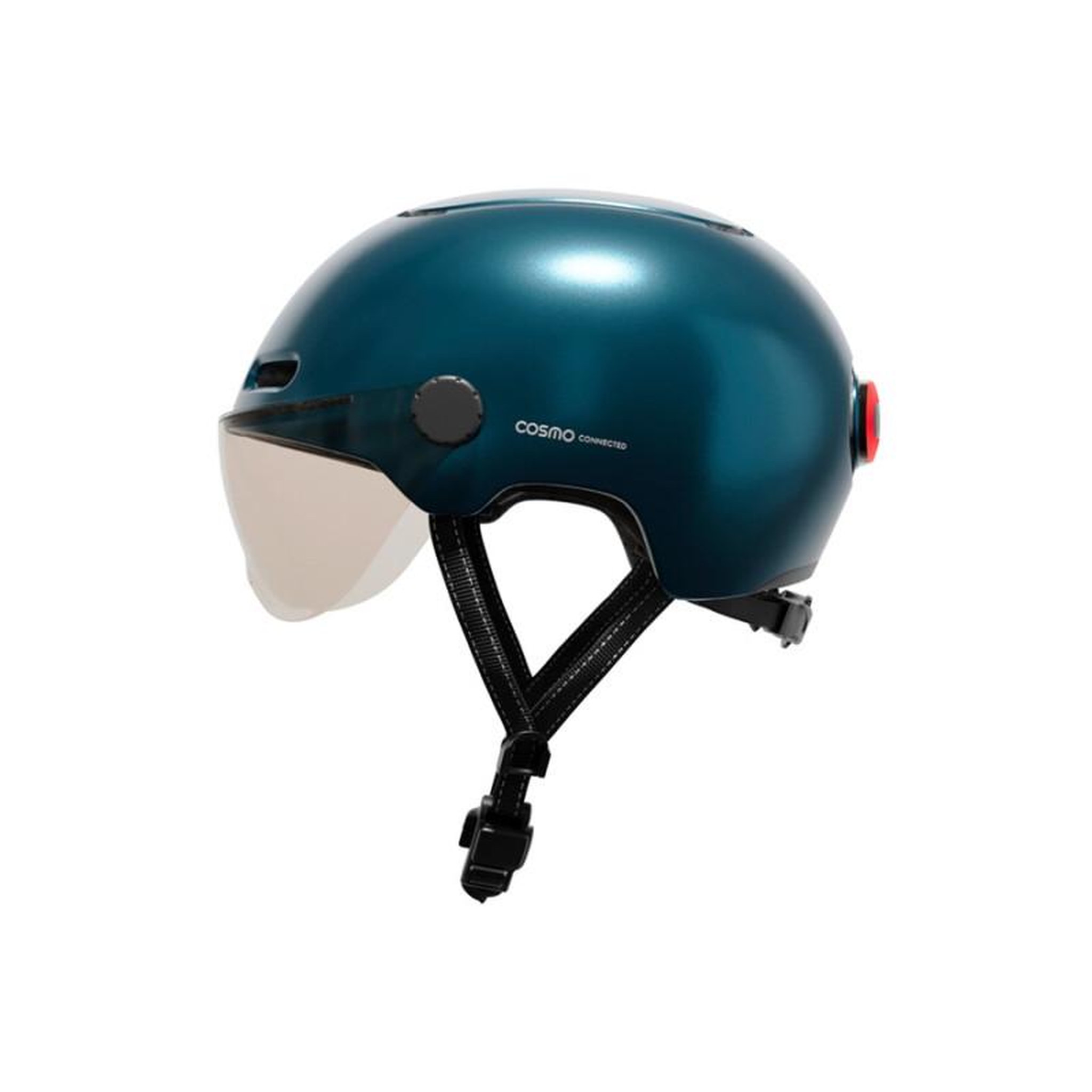 COSMO CONNECTED Casque vélo Cosmo Connected Fusion Bleu Marine Métallisé
