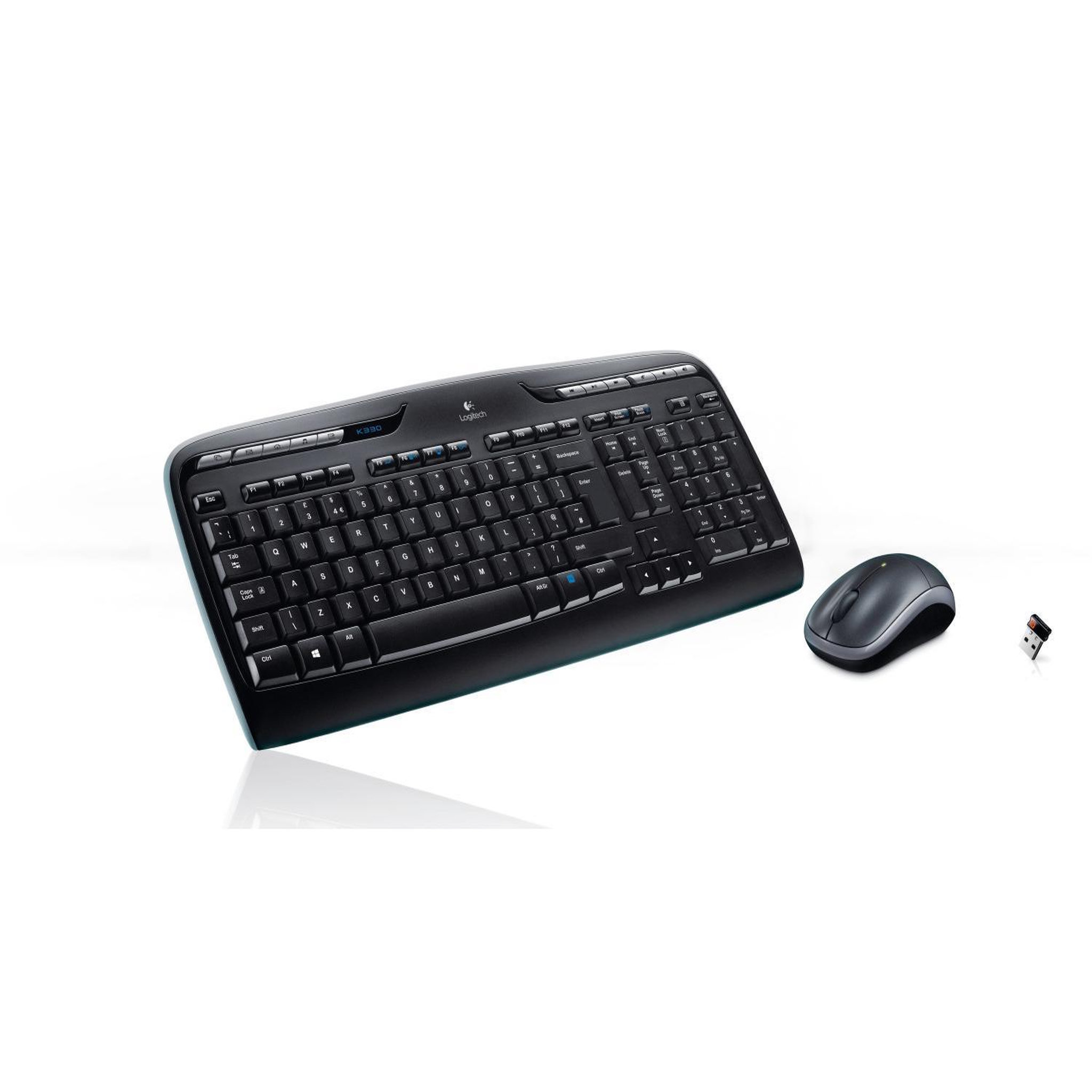 Voir la diapositive 3 : Logitech Logitech wireless combo mk330 clavier souris incluse usb qwerty us international noir