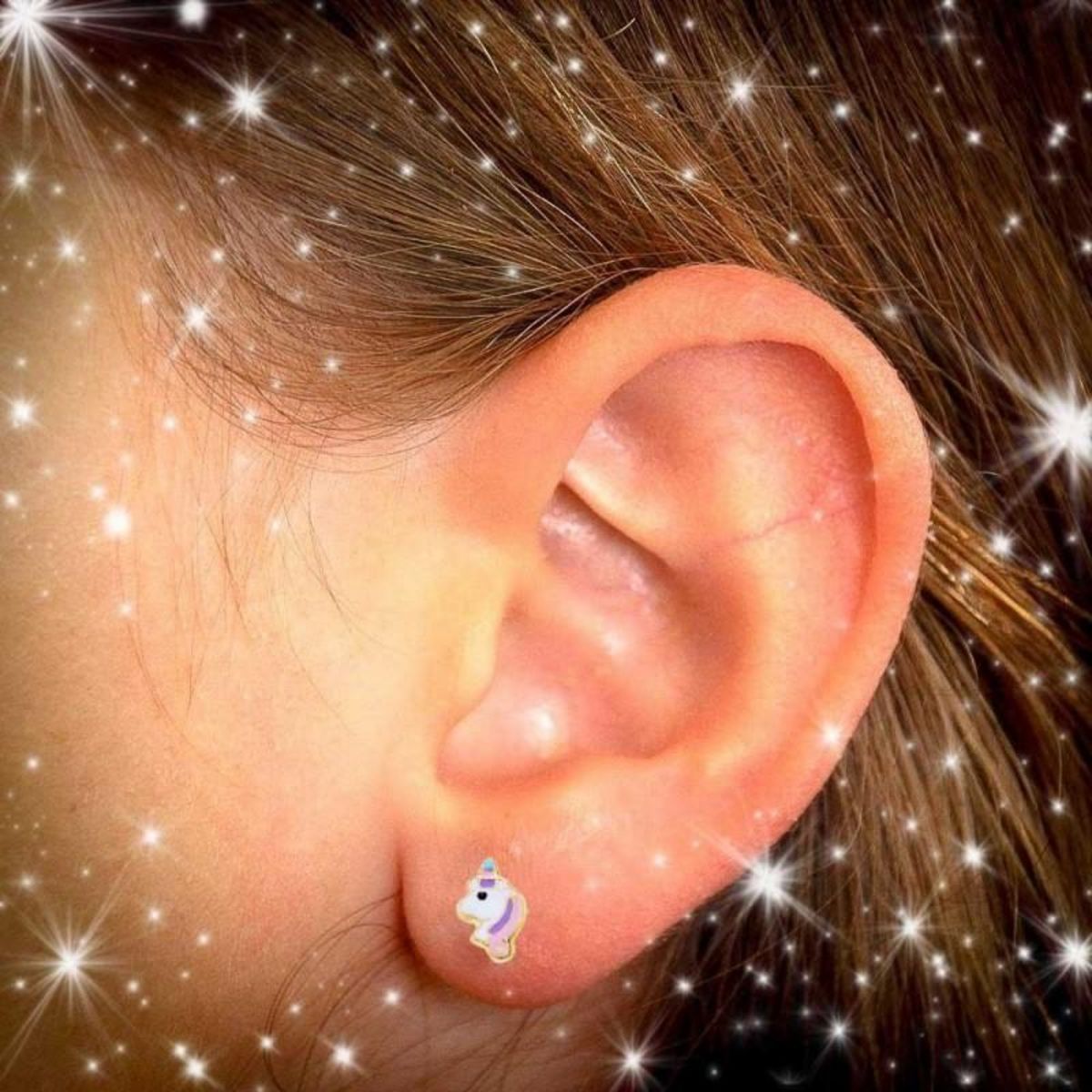 L'ATELIER D'AZUR Boucles d'Oreilles Or 18 Carats 750/000 Jaune - Licornes