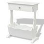 Voir la diapositive 3 : VIDAXL Porte-revues Melrose Blanc
