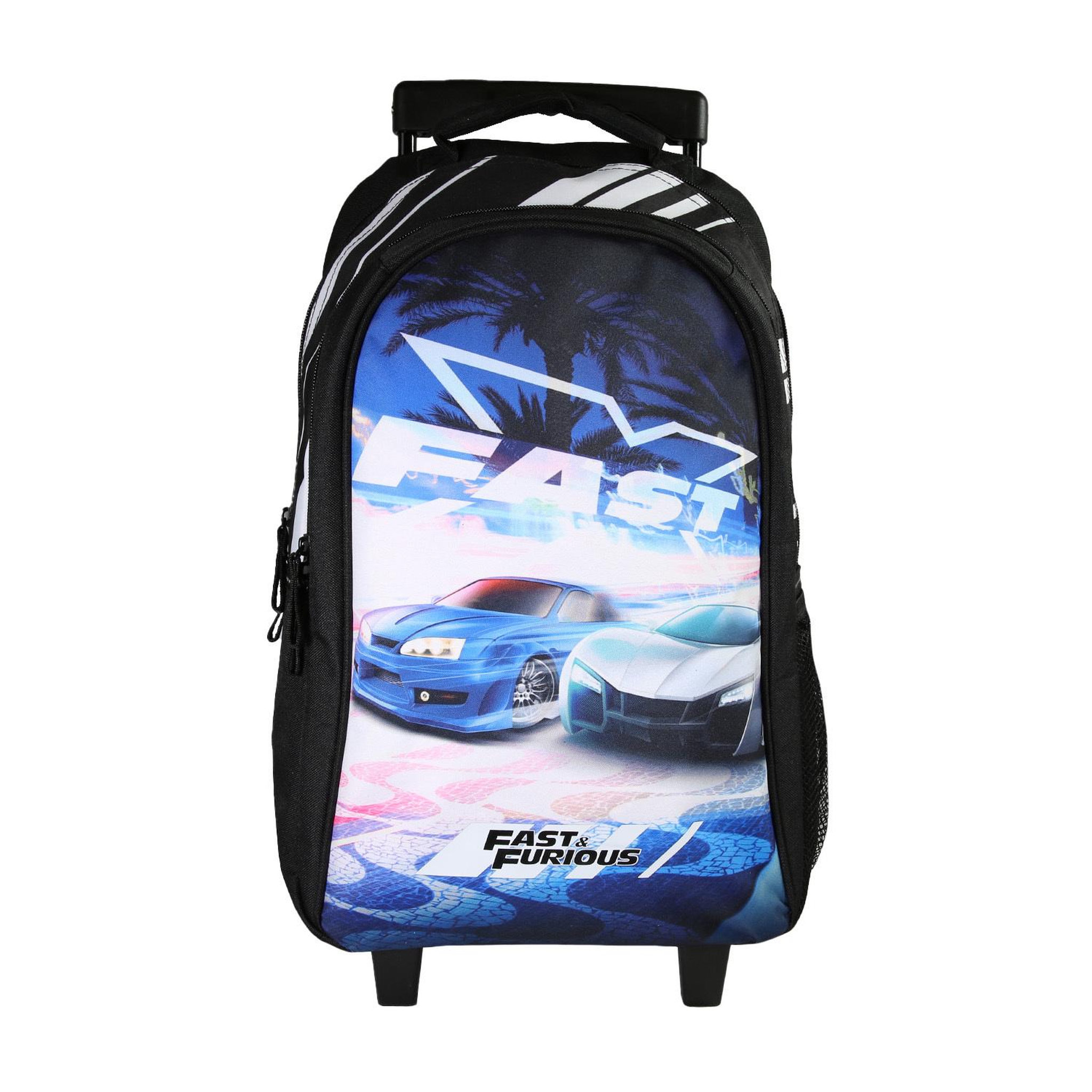 Bagtrotter Fast & Furious - Sac à dos à roulettes noir, 2 compartiments - Bagtrotter