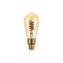 Voir la diapositive 2 :  Ampoule LED connectée à filament KAZE Ni - ST64 - 4W - 210 Lumens - E27