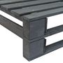 Voir la diapositive 4 : VIDAXL Banc d angle palette de jardin bois gris