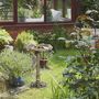 Voir la diapositive 2 : OUTSUNNY Bain d'oiseaux abreuvoir pour oiseaux mangeoire Ø 50 x 71H cm PP bronze antique
