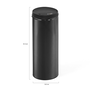 Voir la diapositive 5 : ID MARKET Poubelle de cuisine automatique 50L noire capteur de mouvement sans contact