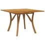 Voir la diapositive 2 : VIDAXL Table de jardin 110x110x75 cm Bois d'acacia solide