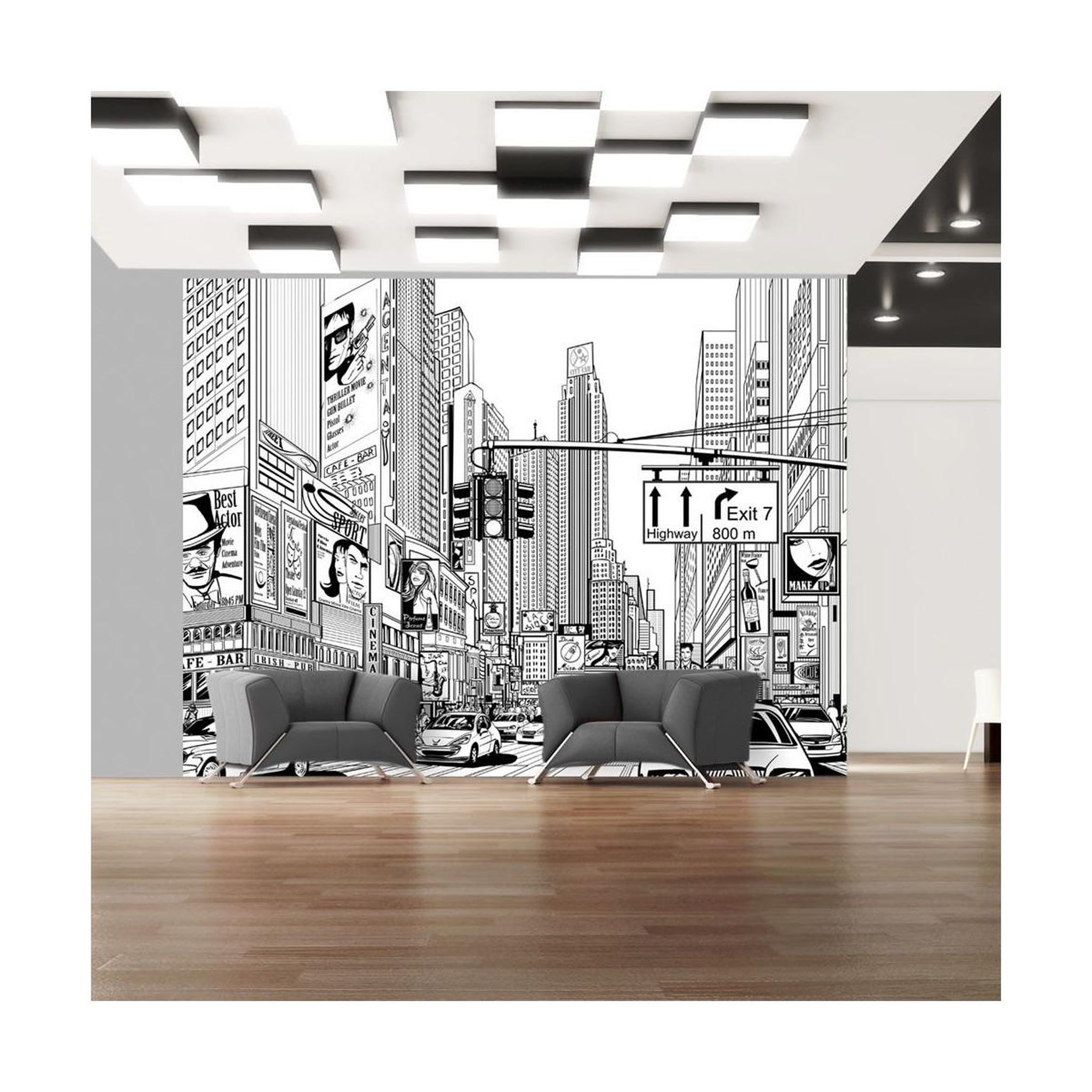 Voir la diapositive 1 : Paris Prix Papier peint  dans les rues de new york