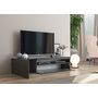 Voir la diapositive 5 : Meuble TV 150cm 2 portes 1 niche TECHNO