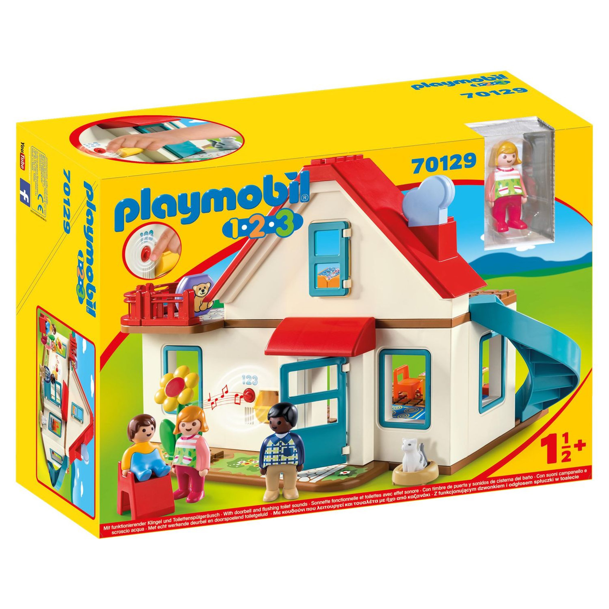 Voir la diapositive 1 : PLAYMOBIL 70129 - 1.2.3 - Maison familiale
