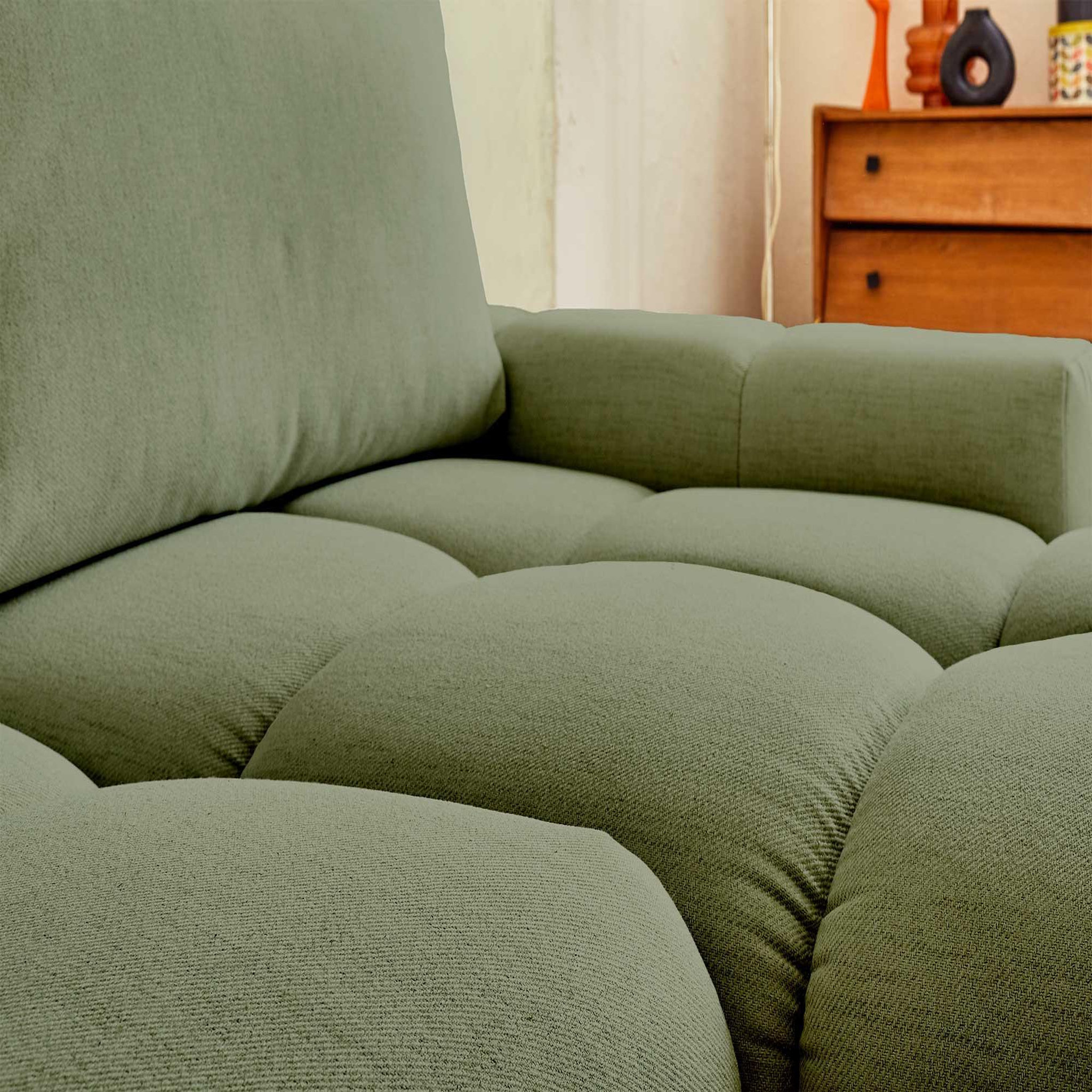 Voir la diapositive 4 : LISA DESIGN Crocus - canapé d'angle réversible - 4 places - convertible avec coffre - en tissu