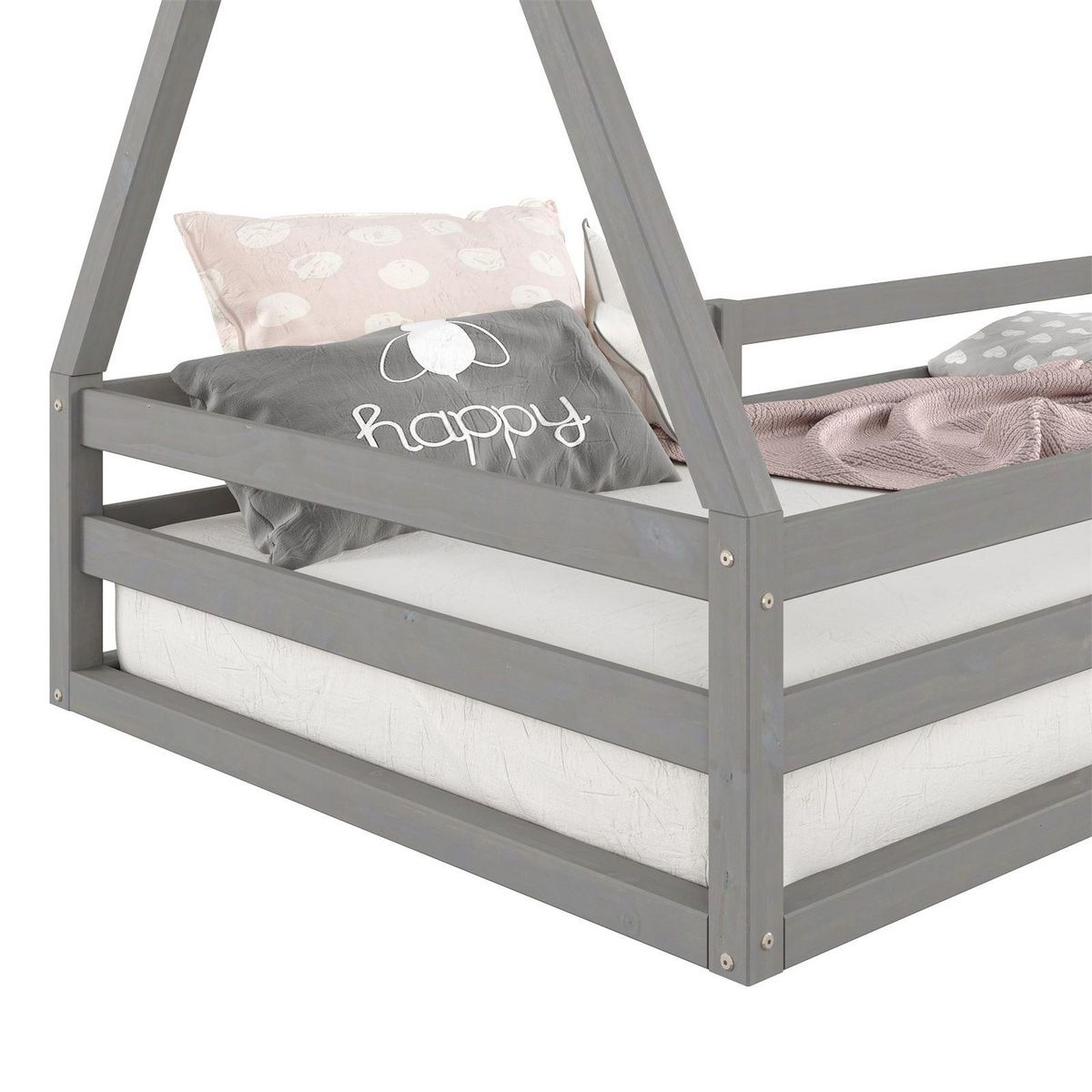 IDIMEX Lit cabane SILA 90 x 190 cm, en pin massif