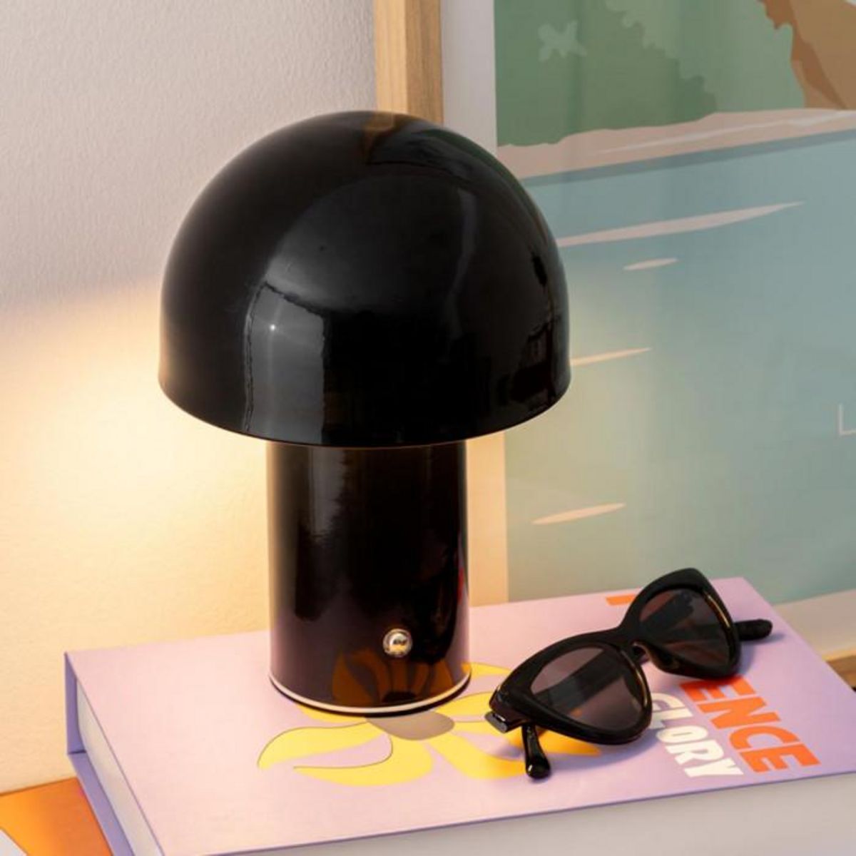 ATMOSPHERA Lampe à Poser LED en Métal  Zola  20cm Noir