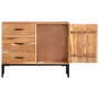 Voir la diapositive 4 : VIDAXL Buffet 88x30x73 cm Bois d'acacia massif