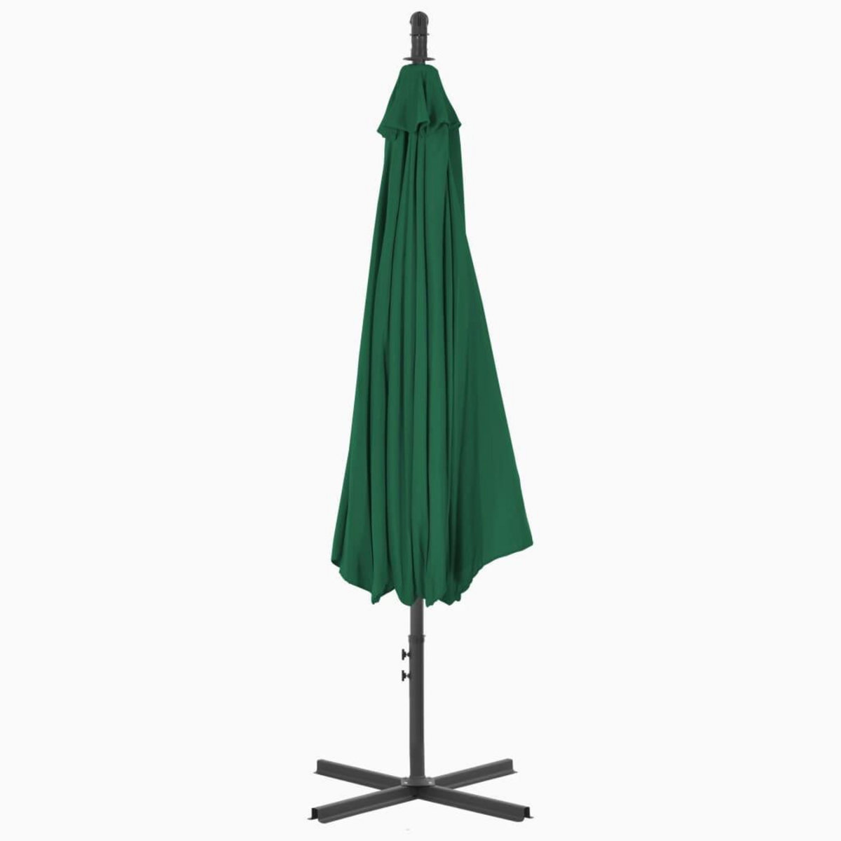 VIDAXL Parasol de jardin en porte-a-feux avec mat en acier 300 cm Vert